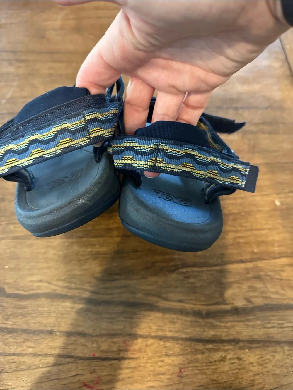 Teva Kids Size 4 Navy Blue Strappy Sport Sandals 1019390Y EU 36